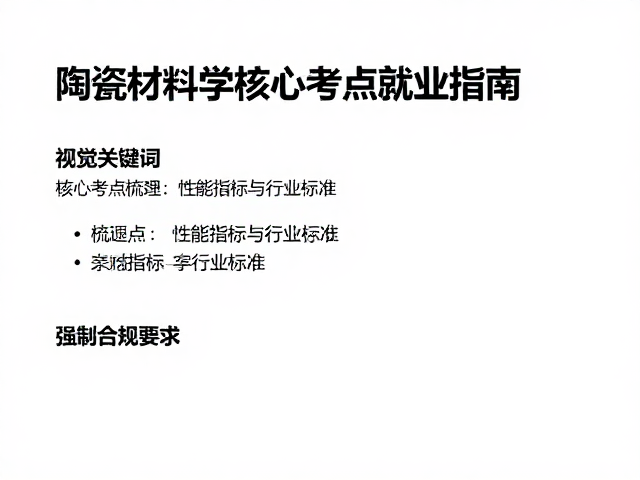 建水陶艺专业在校生必读，陶瓷材料学核心考点与就业指南