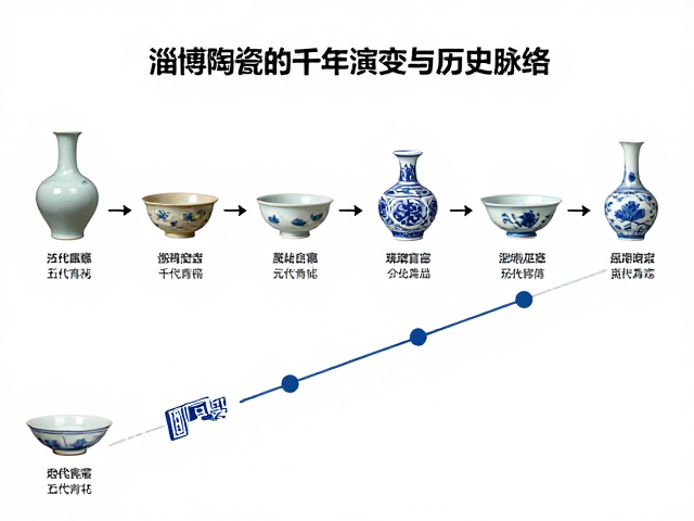 从五代陶瓷到元代青花,淄博陶瓷的千年演变与历史脉络