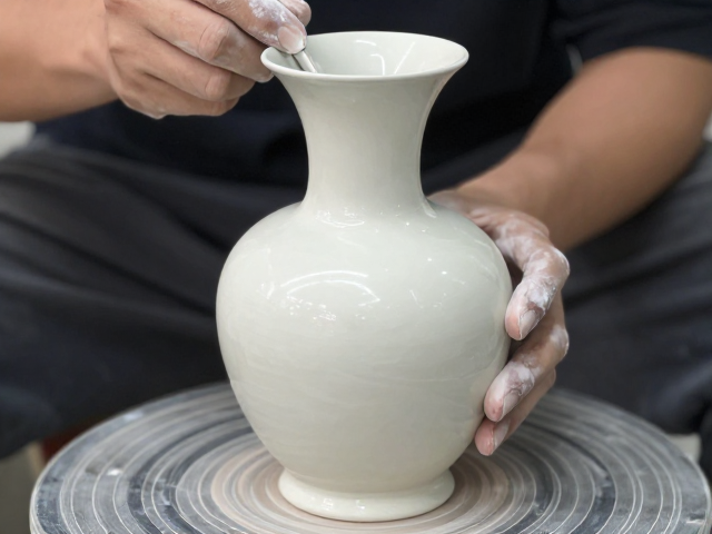高温瓷花器制作揭秘,釉料悬浮化学原理与工艺解析