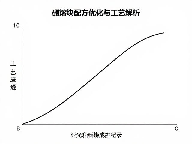 亚光釉料烧成曲线记录，硼熔块配方优化与工艺解析
