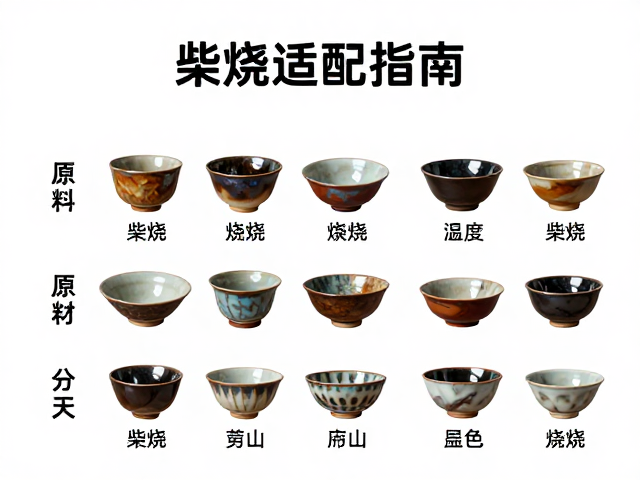 柴烧适配指南，按烧成温度分类与原料标签管理全解析