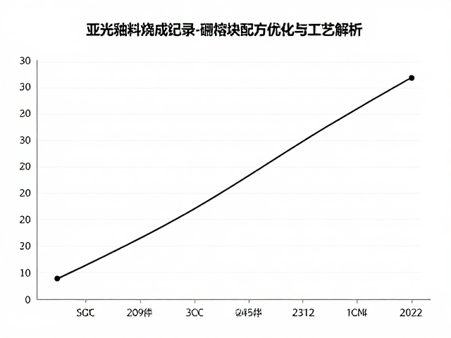 亚光釉料烧成曲线记录，硼熔块配方优化与工艺解析