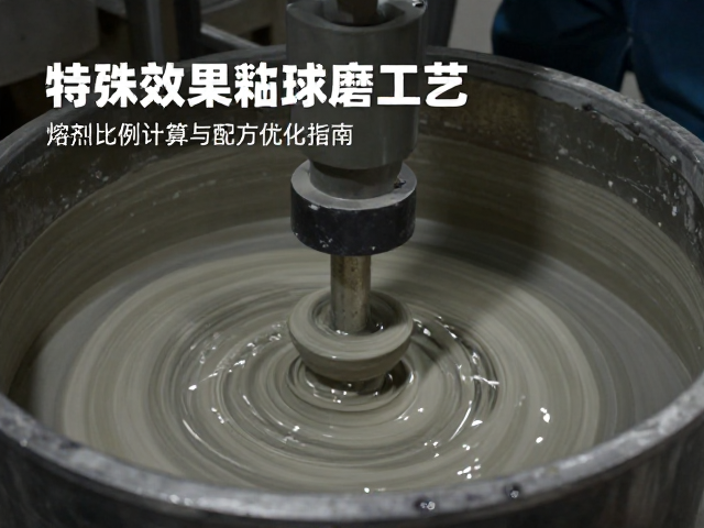 特殊效果釉湿法球磨工艺，熔剂比例计算与配方优化指南