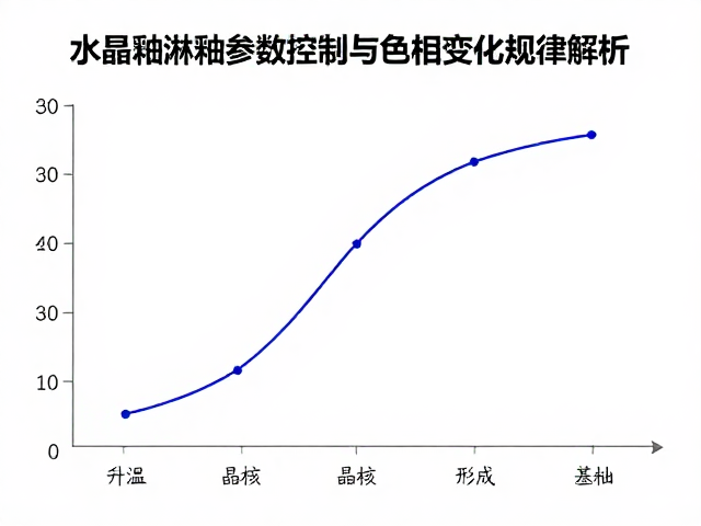 结晶釉淋釉参数控制与色相变化规律解析