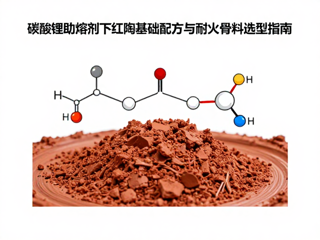 碳酸锂助熔剂下红陶泥基础配方与耐火骨料选型指南