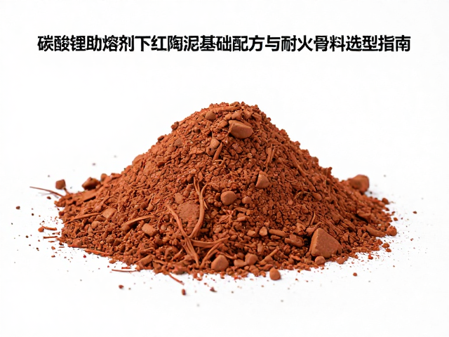 碳酸锂助熔剂下红陶泥基础配方与耐火骨料选型指南