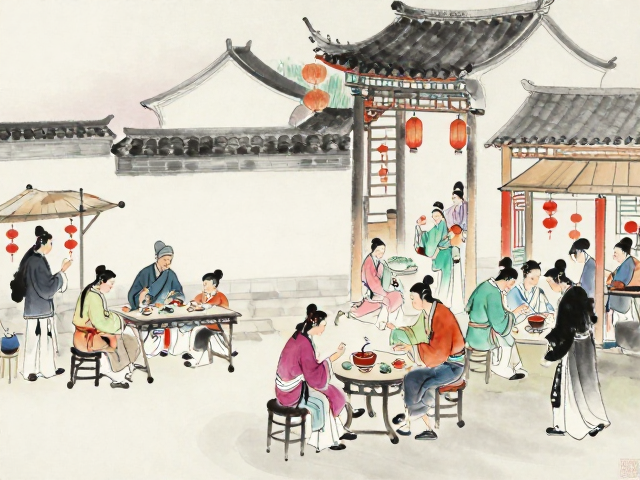 清代粉彩兴盛下的写意技法，民俗生活场景中的艺术流变