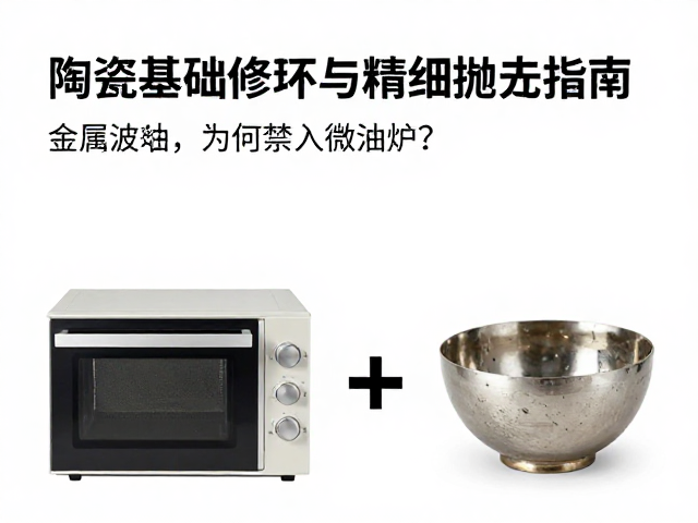 陶瓷基础修坯与精细抛光指南，金属釉为何禁入微波炉？