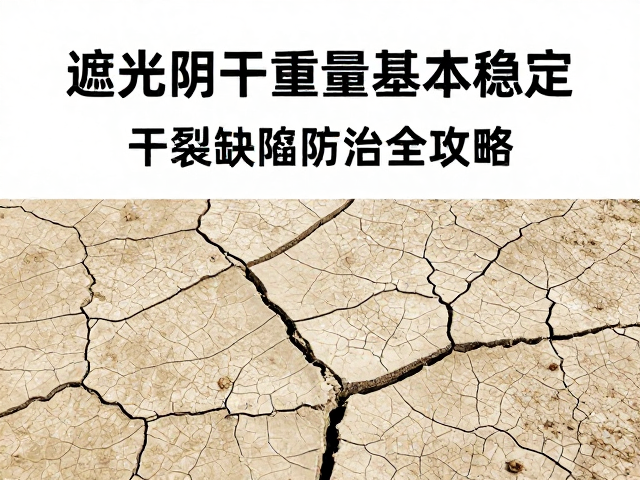 遮光阴干重量基本稳定,干裂缺陷防治全攻略