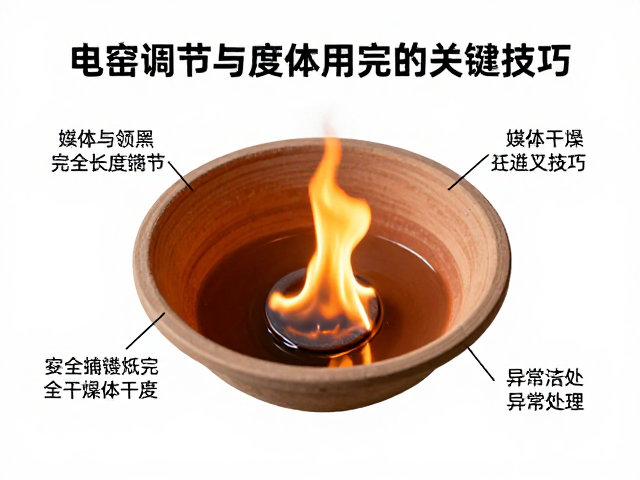 电窑操作指南，火焰长度调节与坯体完全干燥的关键技巧