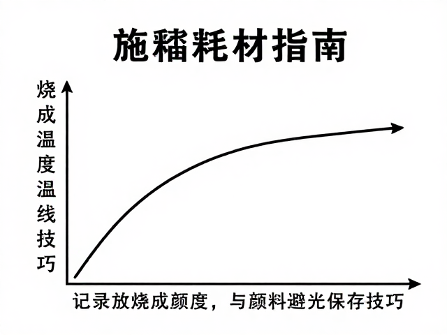 施釉耗材指南,记录烧成温度曲线与颜料避光保存技巧