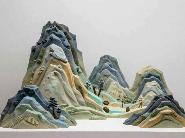 山水雕塑展览，软布除尘保养技巧与展示要点