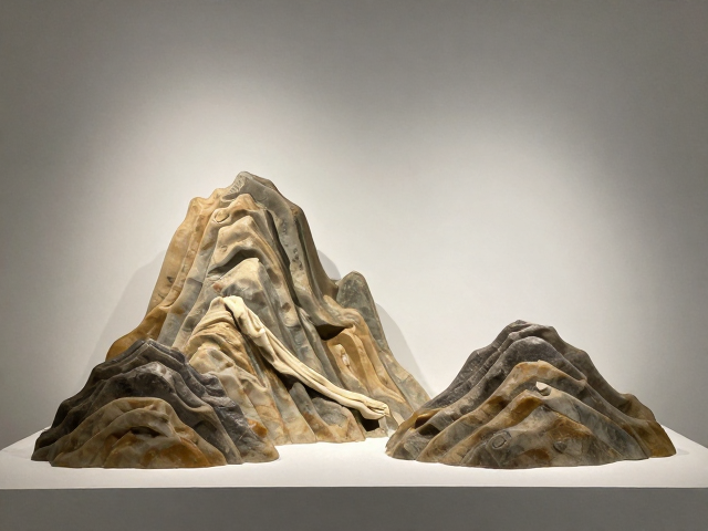山水雕塑展览，软布除尘保养技巧与展示要点
