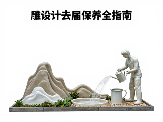 户外景观雕塑设计，瓷泥材质与喷壶养护全指南