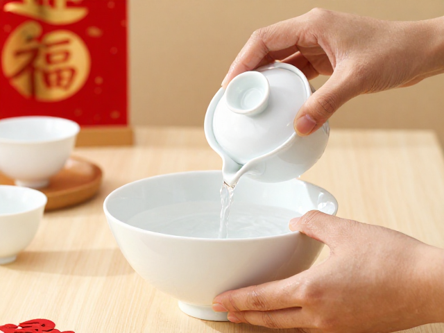 素白釉茶具清洗指南，节日主题陶艺养护，使用后及时清洗更持久