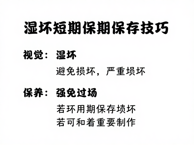 湿坯短期保存技巧，避免损坏，若严重受损如何重新制作？