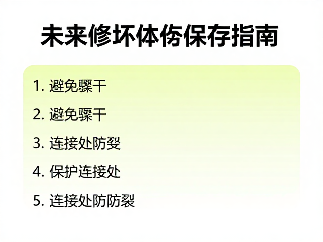 未修坯体保存指南，避免骤干，重点保护连接处防裂