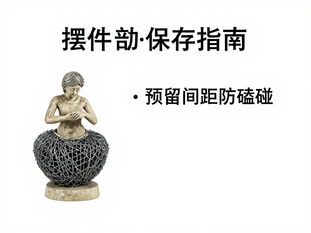雕塑摆件保存指南，预留间距防磕碰，禁用钢丝球清洁