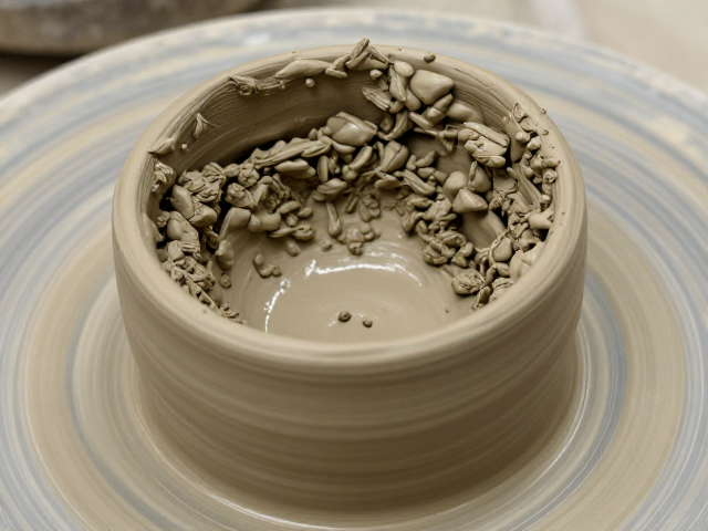 茶器制作中泥板成型泥的粘土颗粒结构分析
