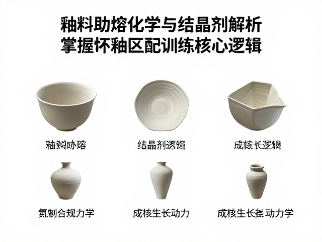 釉料助熔化学与结晶剂解析，掌握坯釉匹配训练核心逻辑