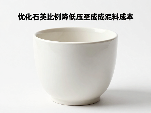 高白瓷泥成本高？优化石英比例降低压坯成型泥料成本