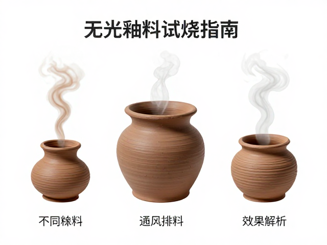 无光釉料试烧指南，不同泥料通风排烟与效果解析