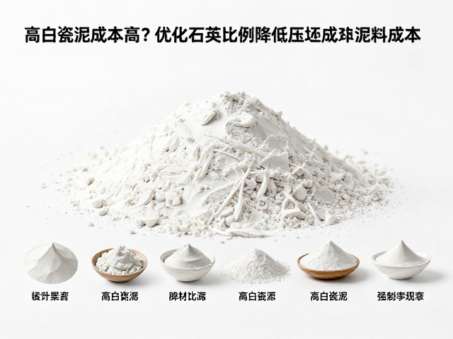 高白瓷泥成本高?优化石英比例降低压坯成型泥料成本