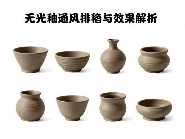 无光釉料试烧指南，不同泥料通风排烟与效果解析