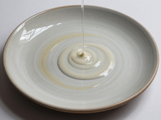 氧化气氛呈色釉中增稠剂添加对餐盘食器釉面影响