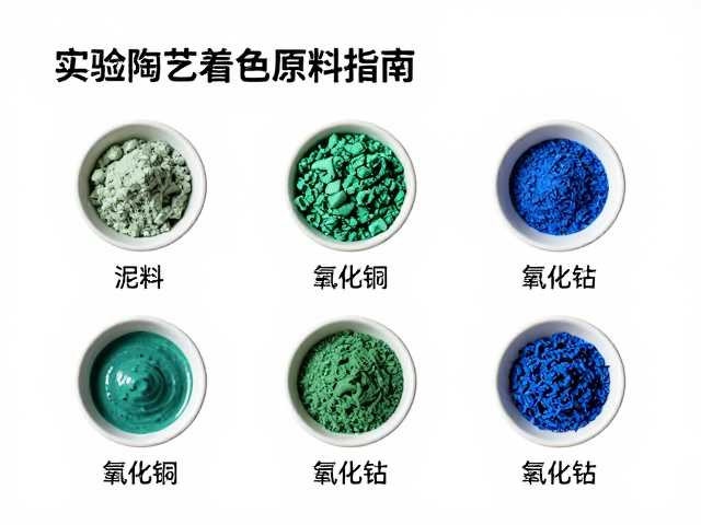 实验陶艺着色原料指南，标注泥料名称与显色效果解析