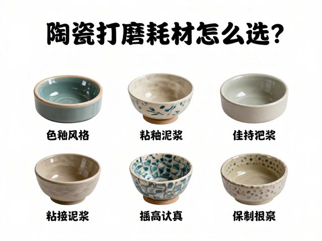 陶瓷打磨耗材怎么选？按风格搭配色釉与粘接泥浆全攻略