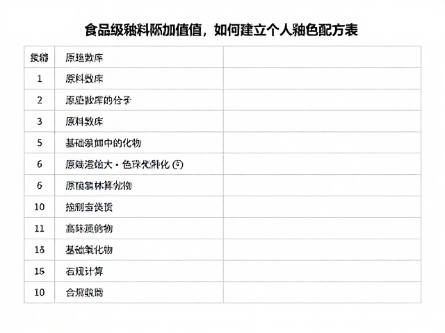 食品级釉料附加值高，如何建立个人釉色配方表？