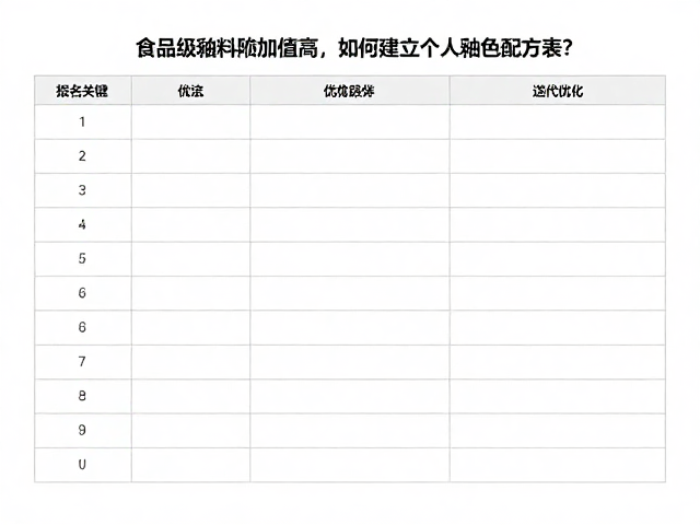 食品级釉料附加值高，如何建立个人釉色配方表？