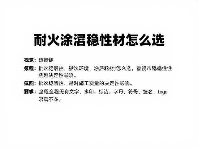 通风环境操作下耐火涂层耗材怎么选？重视批次稳定性是关键