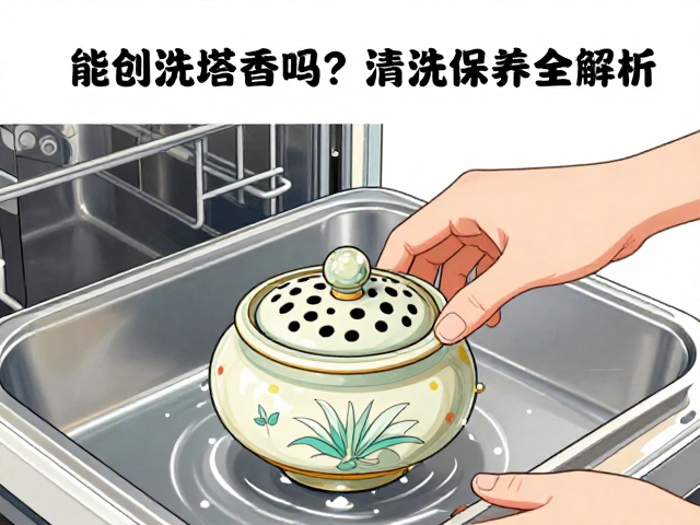 原创手绘塔香香炉能进洗碗机吗？清洗保养全解析