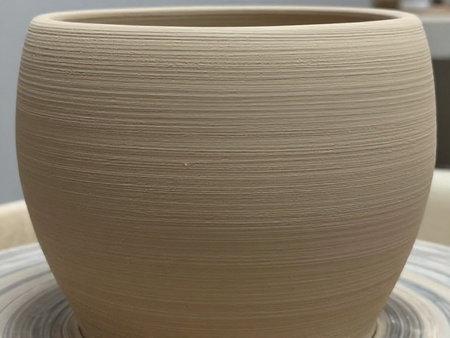 粗颗粒陶土绞胎纹理素坯成品，匠心工艺打造独特质感