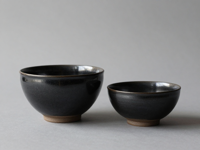 黑釉成品现代极简风，自然质朴尽显高级格调