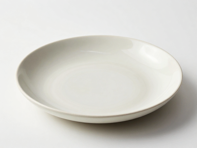 无釉素烧东方素色餐具，确认食品级釉面，安全美学之选