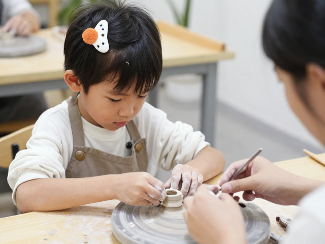 亲子手作体验，陶艺发饰与陶瓷戒指DIY，打造专属亲子时光