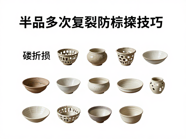 半成品多次复烧防裂，镂空结构防折损，避免过度干燥保存技巧