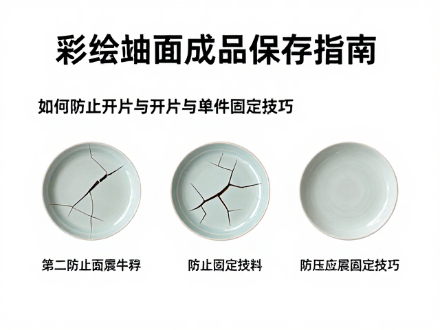 彩绘釉面成品保存指南,如何防止开片与单件固定技巧