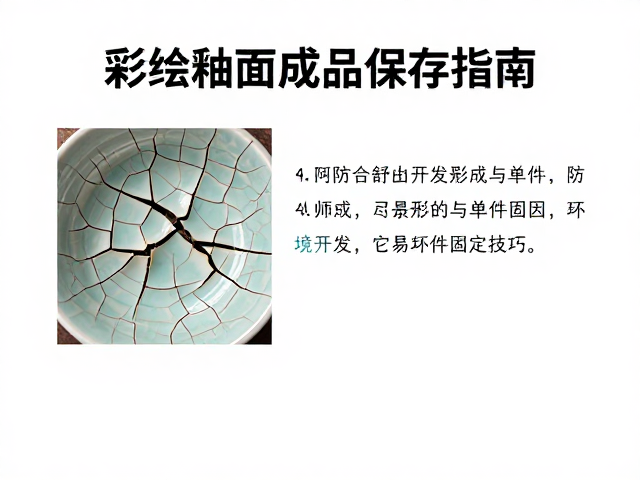 彩绘釉面成品保存指南,如何防止开片与单件固定技巧