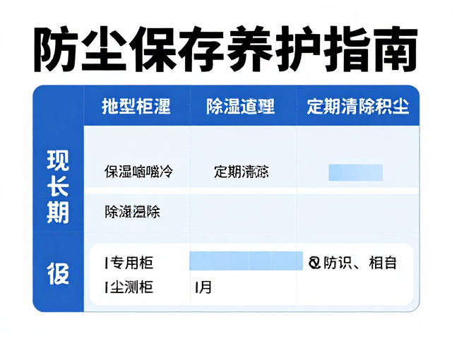 防尘保存养护指南,如何通过储藏柜除湿与定期清除积尘延长物品寿命