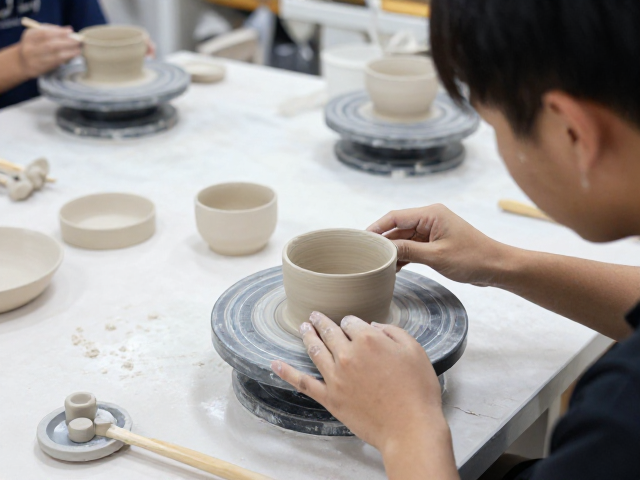 陶艺在校生必看，盐烧工艺下的陶艺工作台布局与实操指南
