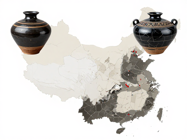 东亚黑陶发展史，开片装饰工艺的古韵与演变