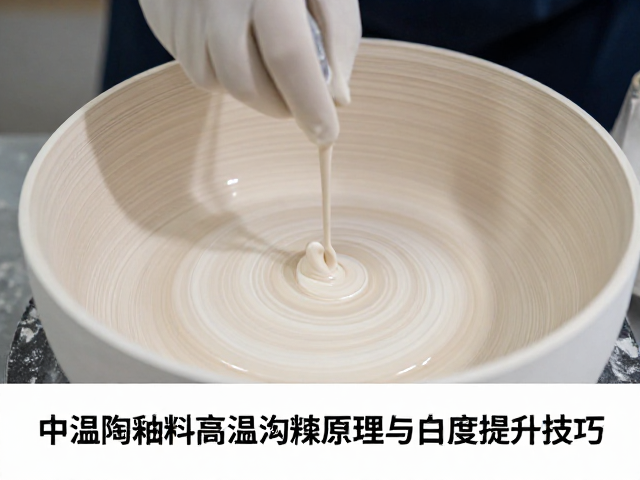 中温陶釉料高温熔融原理与白度提升技巧