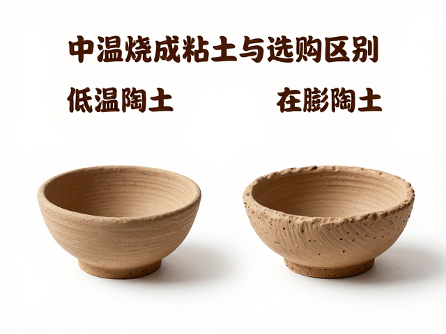 中温烧成粘土与膨润土、低温陶土的区别与选购指南