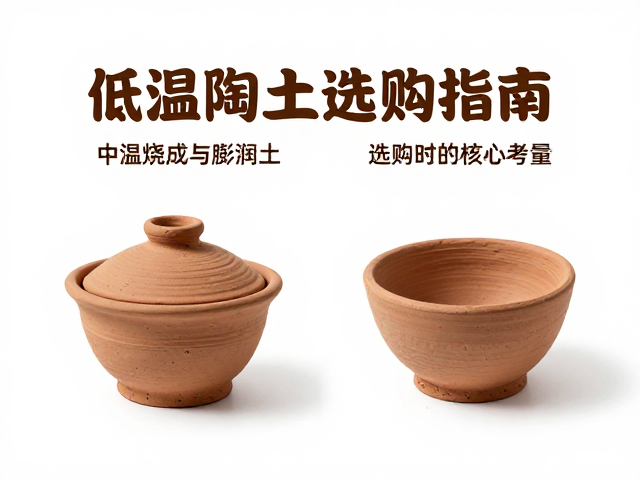 中温烧成粘土与膨润土、低温陶土的区别与选购指南