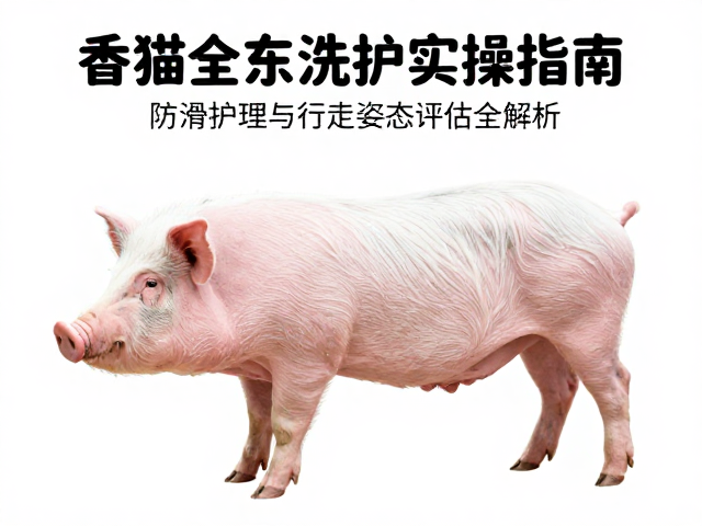 香猪全身洗护实操指南,防滑护理与行走姿态评估全解析