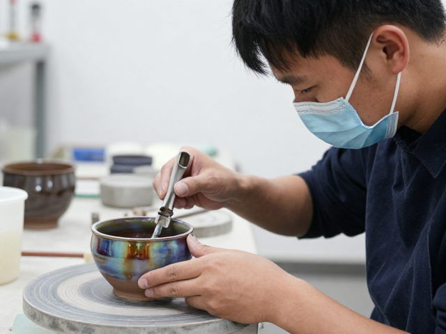 窑变呈色釉发色不稳定?口罩防护下如何掌控釉色与工艺